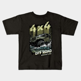 4x4 Mud Adventure Kids T-Shirt